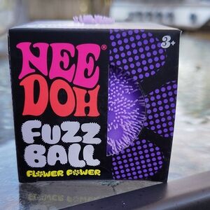 NEEDOH Fuzz Ball Flower Power: Purple. Brand New In Box